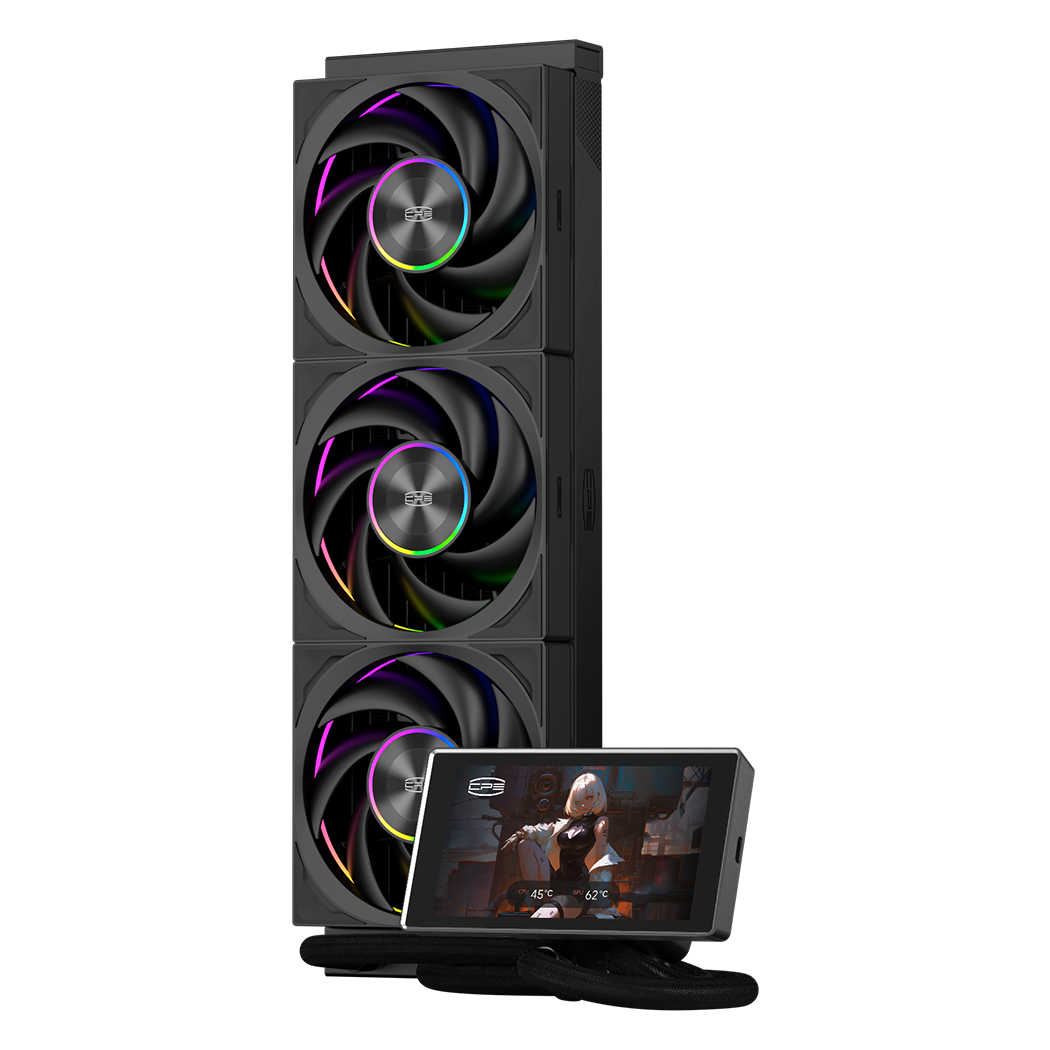 PCCOOLER / PC Cooler DT360 Max ARGB Display - High Performance Liquid Cooler with 5" Large Display