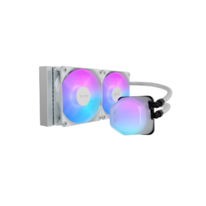 JualCooler Master Elite Liquid 240 | 240mm ARGB Liquid CPU Cooler – White