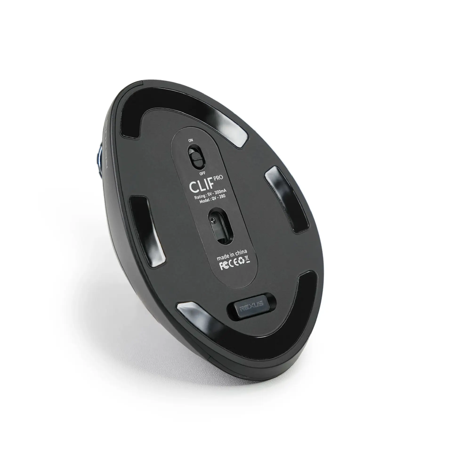 Rexus Clif Pro QV280 Mouse Ergonomic Vertical Wireless Bluetooth PAW3212 - Image 7