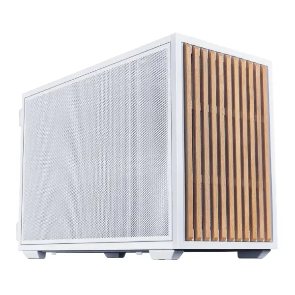 Lian Li B4-mATX Wood - PC Case M-ATX Include 2 Fan - White
