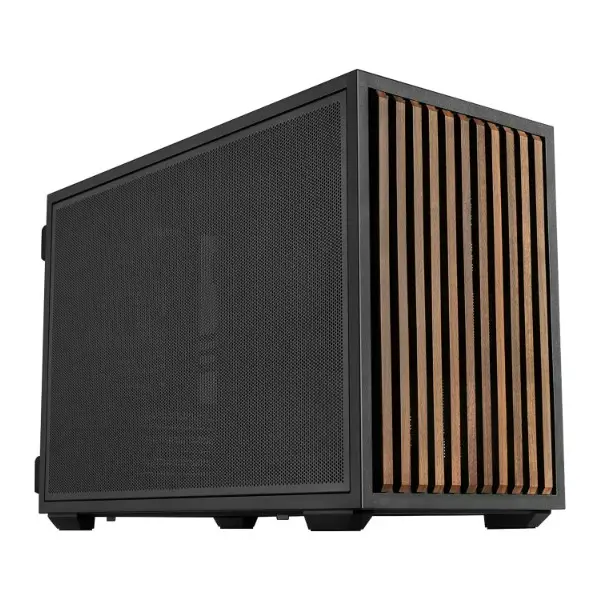 Lian Li B4-mATX Wood - PC Case M-ATX Include 2 Fan - Black