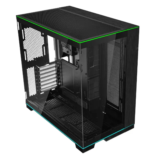 Lian Li Dynamic EVO RGB | E-ATX Panoramic PC Case TG with RGB Lighting - Black - Image 3