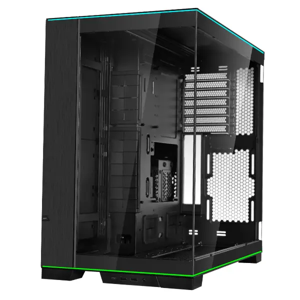 Lian Li Dynamic EVO RGB | E-ATX Panoramic PC Case TG with RGB Lighting - Black - Image 4
