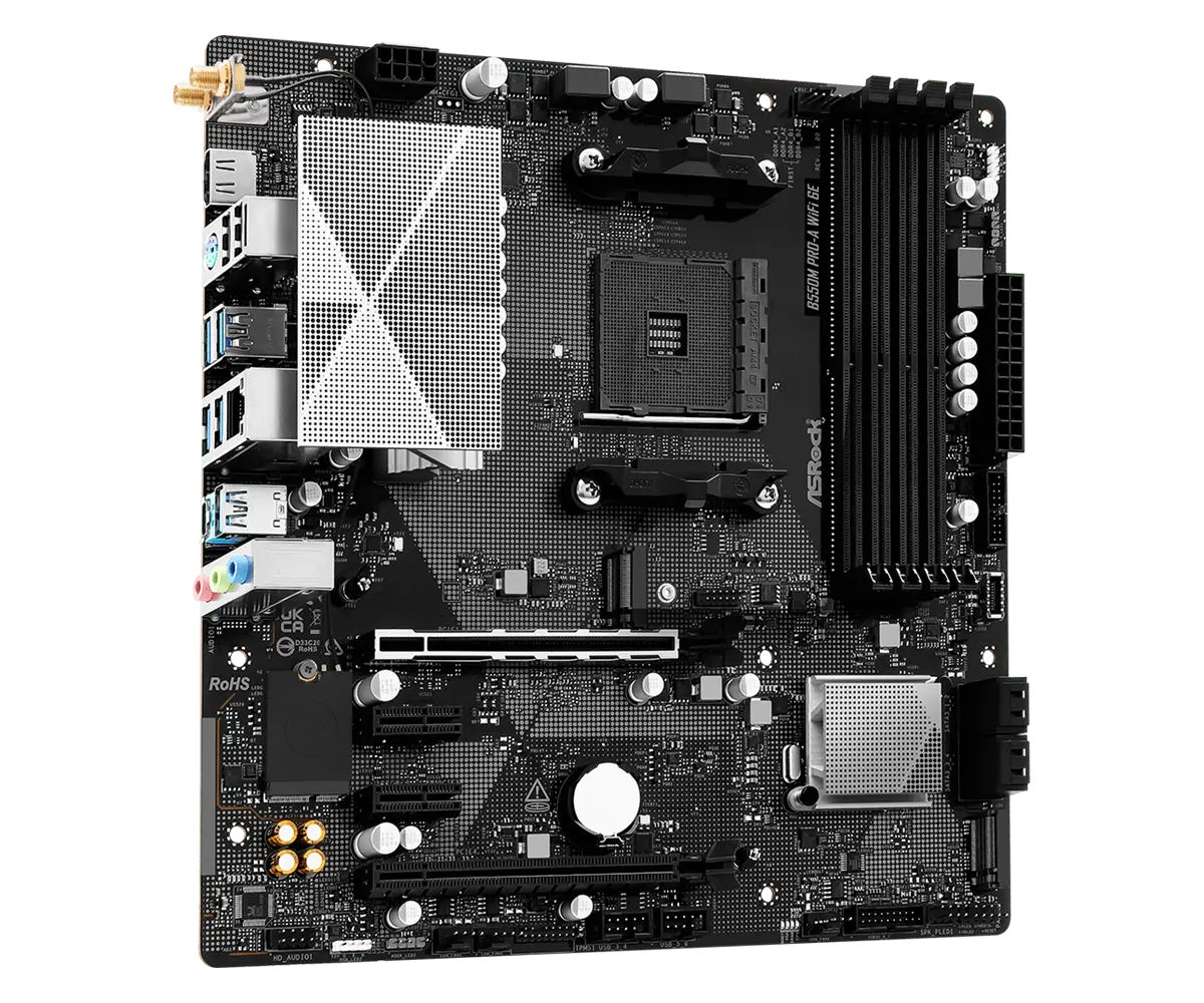 ASROCK B550M PRO-A WIFI 6E (Socket AM4, B550, Type-C) - Image 3