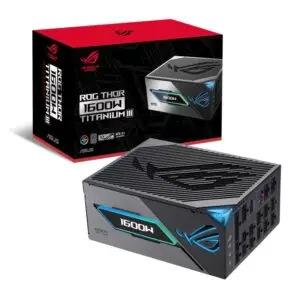 JualPower Supply ASUS ROG THOR 1600T3 RGB 1600W 80+ TITANIUM FULLY MODULAR