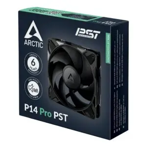 JualARCTIC P14 Pro PST – 140mm PWM Fan With Cable Splitter – Black