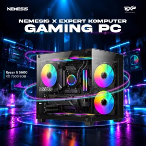 JualEXP PC Nemesis x Expert Komputer | Ryzen 5 5600 | RX 7600 | 16GB | 500GB NVMe