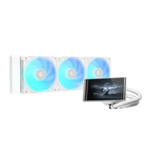 JualDeepcool LT360 VISION WH ARGB with 4.5″ LCD Screen AIO Liquid Cooler – WHITE
