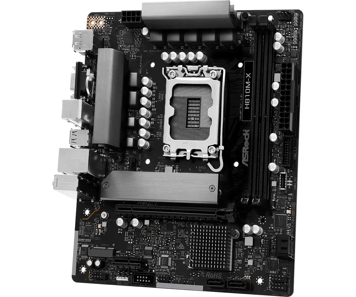 Motherboard ASROCK H810M-X (LGA1851, H810, DDR5) - Image 3