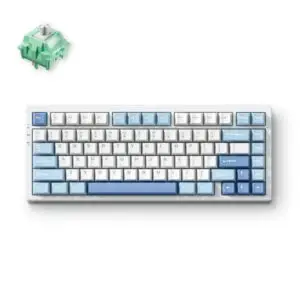 JualMCHOSE G75 PRO Blue Mechanical Keyboard 75% with Cabbage Tofu Switch V2 Cherry Profile