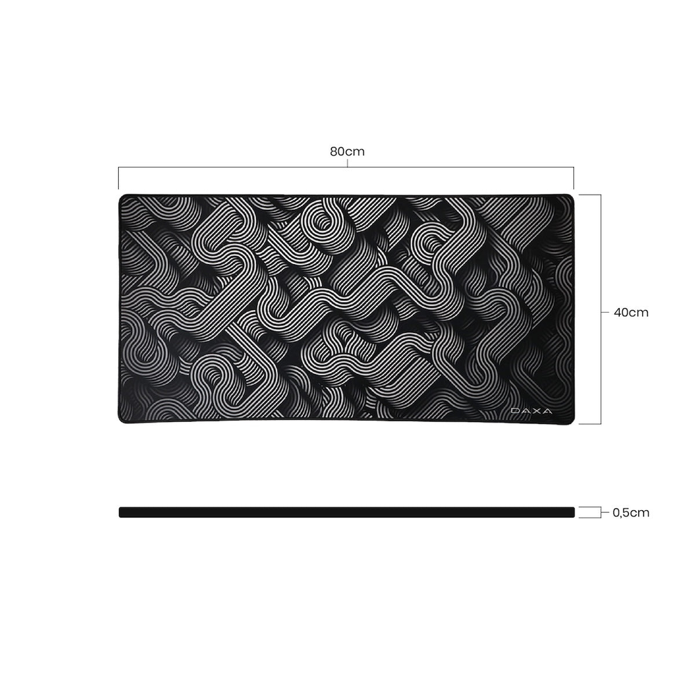 Rexus Daxa Retro Mousepad Gaming XL Large Extended Cloth Anti Slip - Image 2