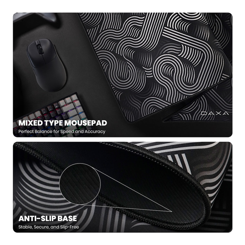 Rexus Daxa Retro Mousepad Gaming XL Large Extended Cloth Anti Slip - Image 5